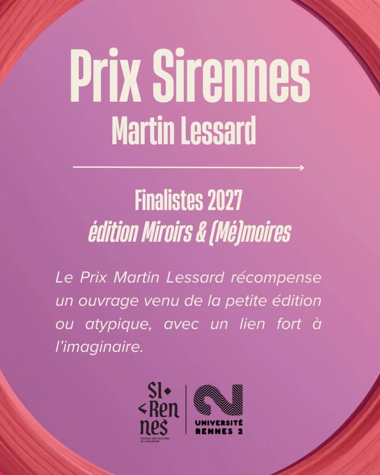 La sélection 2027 du Prix Étudiants du festival Sirenne.
